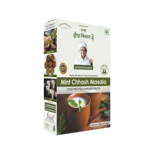 Sidha Kisan Se Natural Mint Chhash Masala 100gm